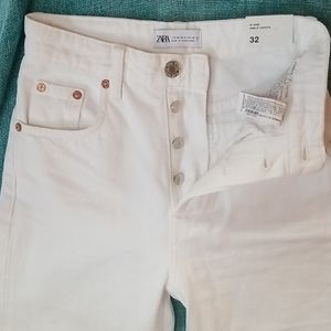 White zara jeans
